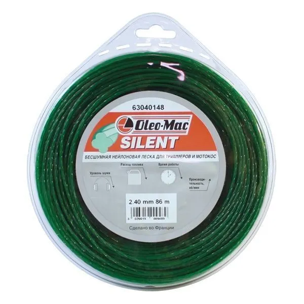 Леска 2.4мм 86м silent Блистер 40шт/кор (6304-0148)
