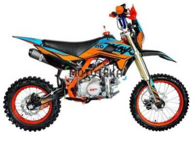 Питбайк KAYO (Кайо) EVOLUTION K125EM 17/14 KRZ (обрешётка, механ. сцепл., эл. стартер 2024 г.)
