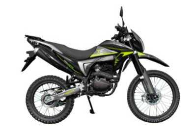 Мотоцикл кроссовый / эндуро Regulmoto (Регулмото) TE (Tour Enduro) PR. 6 скоростей чёрный/зеленый с ПТС