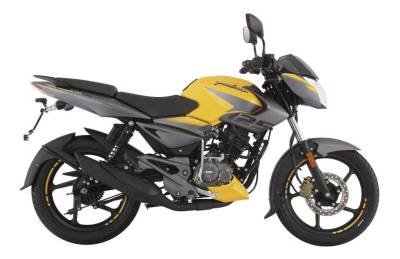 Мотоцикл дорожный BAJAJ (Баджадж) Pulsar NS 125 жёлтый/серый с ПТС