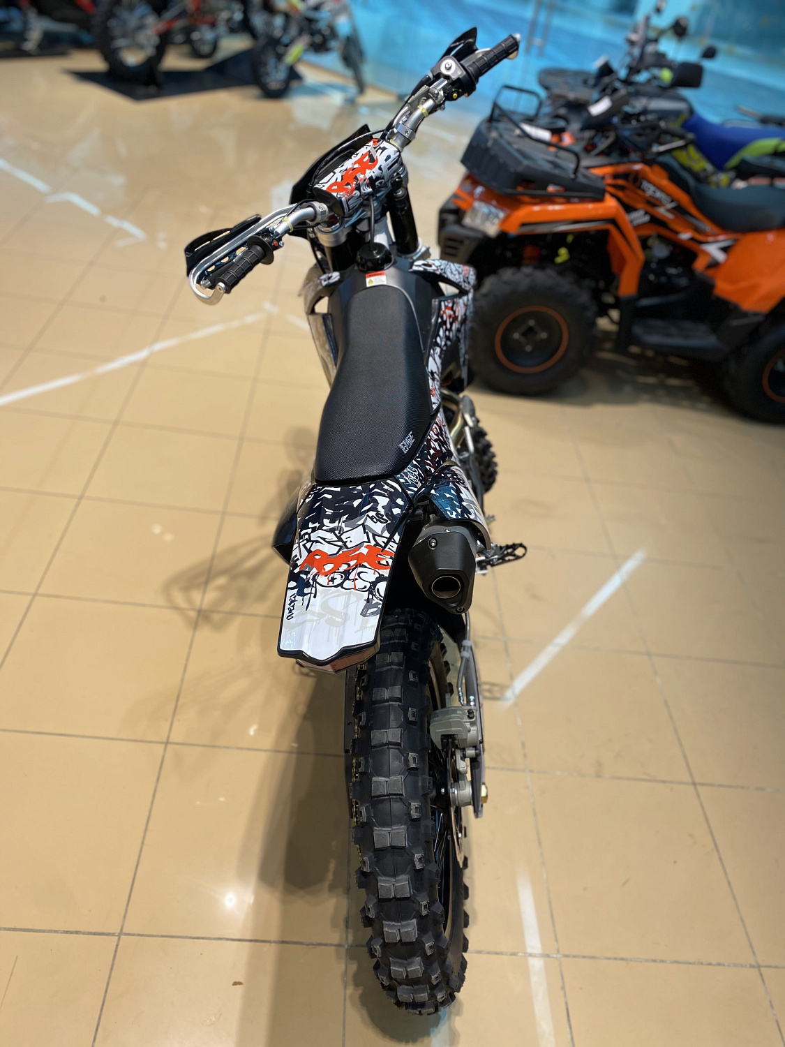 Мотоцикл кроссовый / эндуро BSE (БСЕ) Z10 L Graffiti White (030)