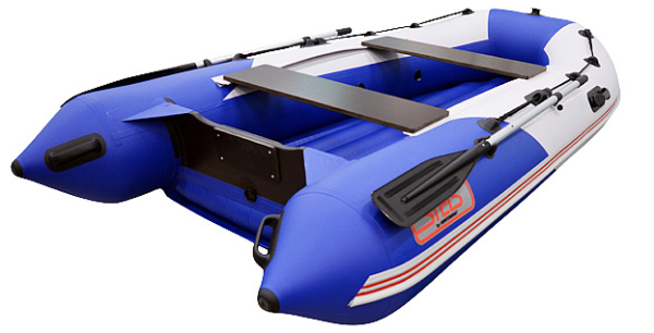 Лодка ПВХ Hunterboat Стелс 315 АЭРО синий/белый | Мототека