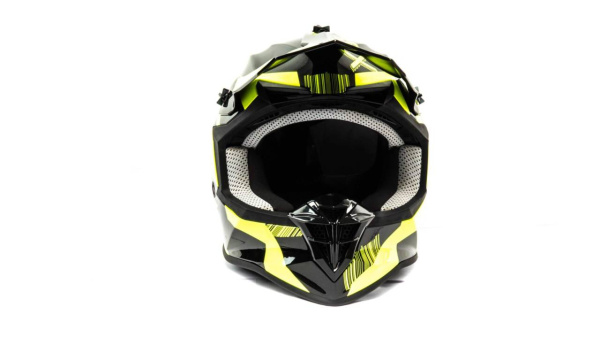 Шлем мото кроссовый GTX 633 (S) #6 BLACK/FLUO YELLOW