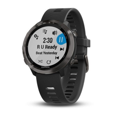 Часы Garmin (Гармин) FORERUNNER® 645 Music серый с черным ремешком