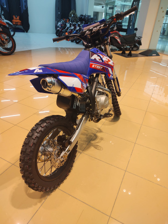 Питбайк Apollo (Аполло) RFZ Start 125 LE с фарой и электростартером 17/14 синий - купить с доставкой, по выгодной цене в интернет-магазине Мототека